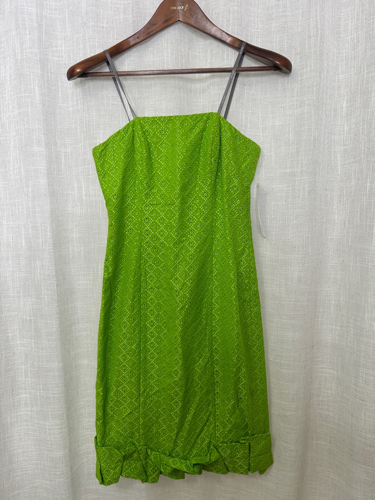 Muse Lime Green Eyelet Strapless Dress Size 2 Brand New W/Tags